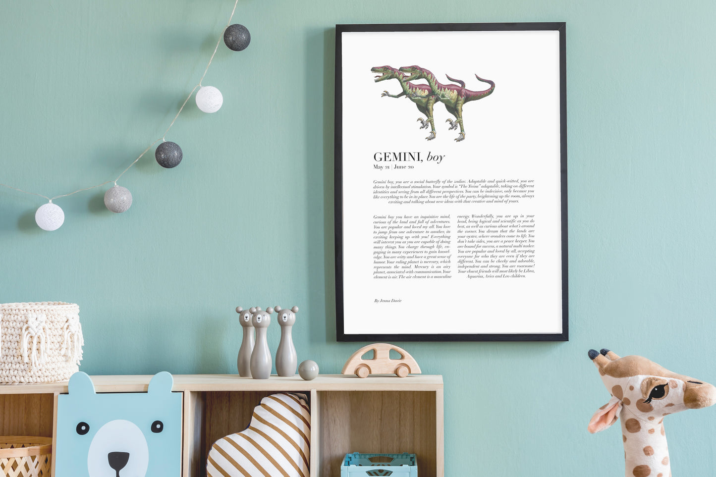 zodiac child print