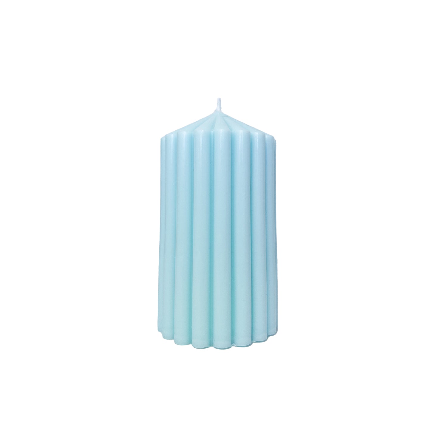 Medium Ribbed Pillar Candle.