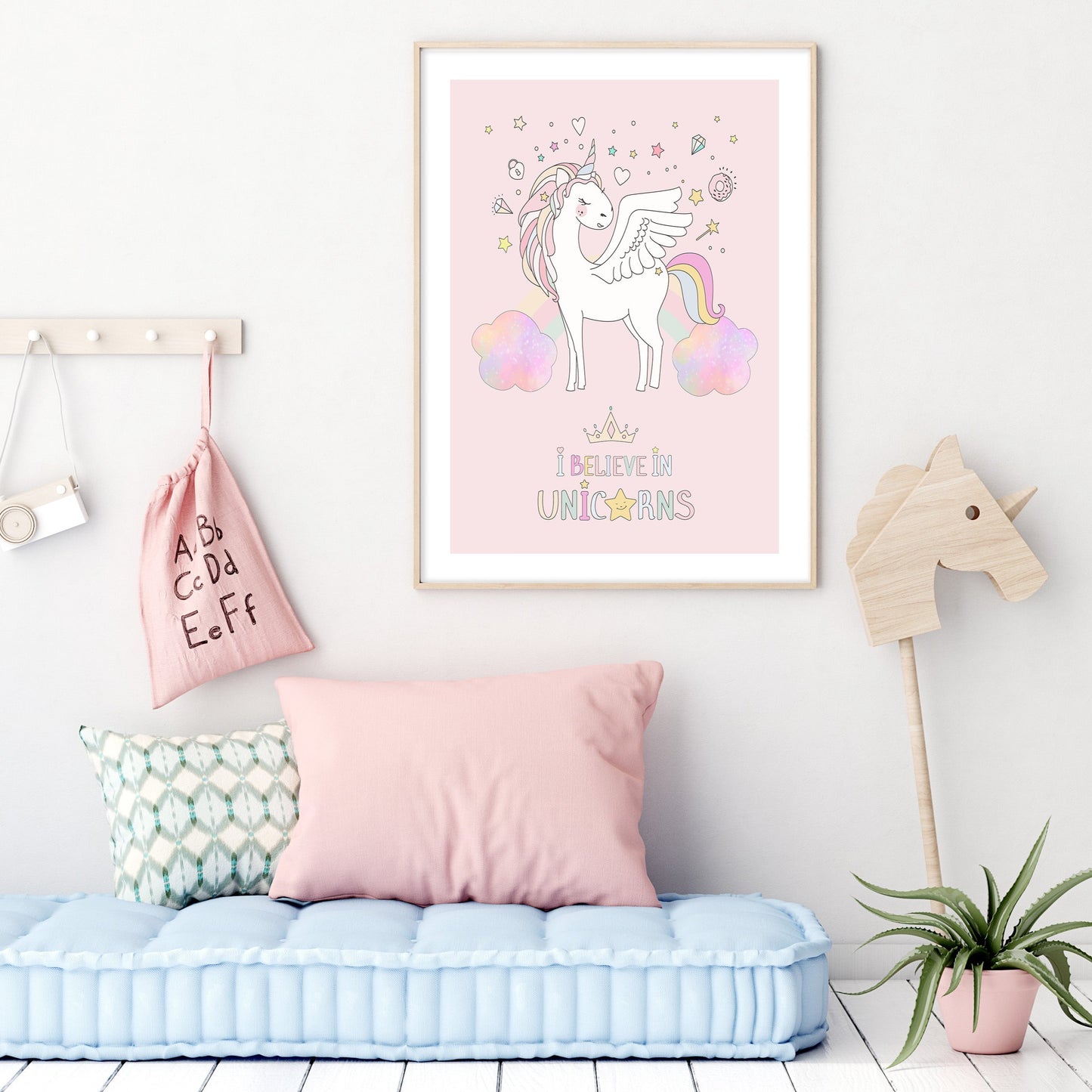 I Believe In Unicorns Art Print