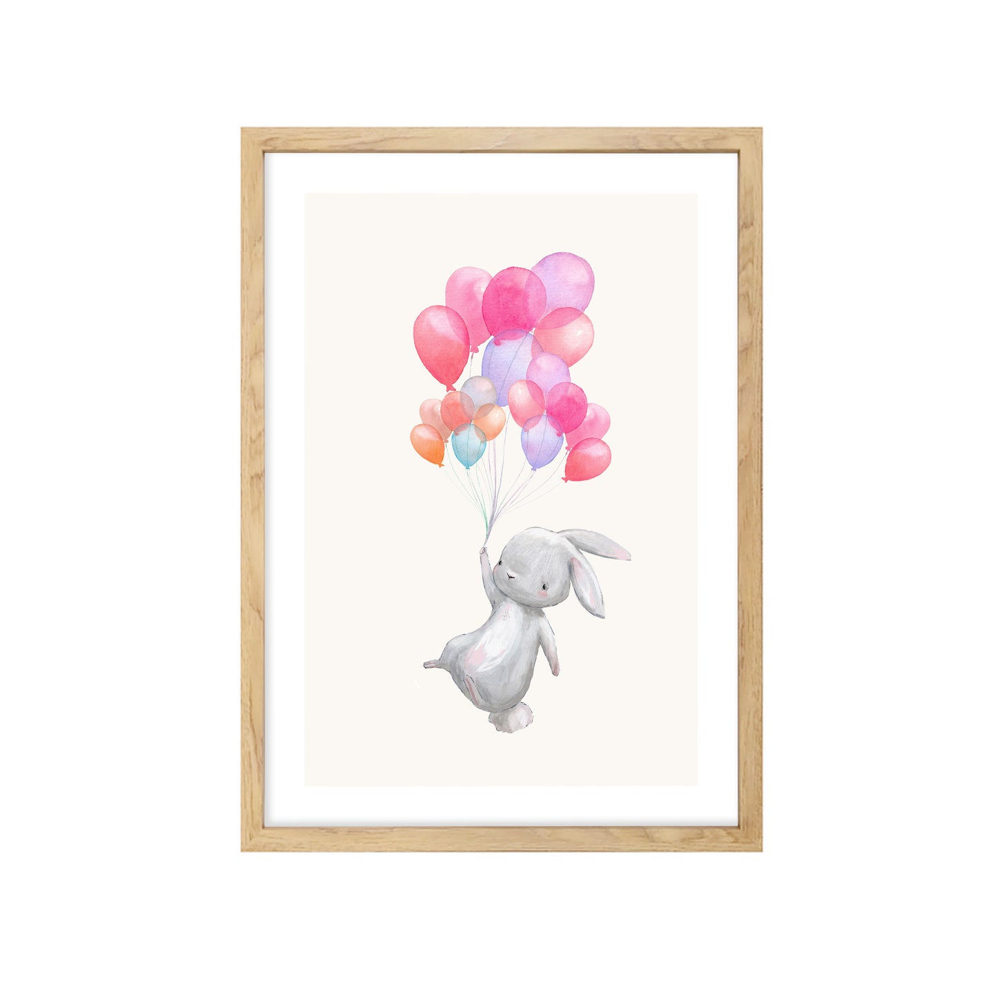 Bunny Balloons Art Print |