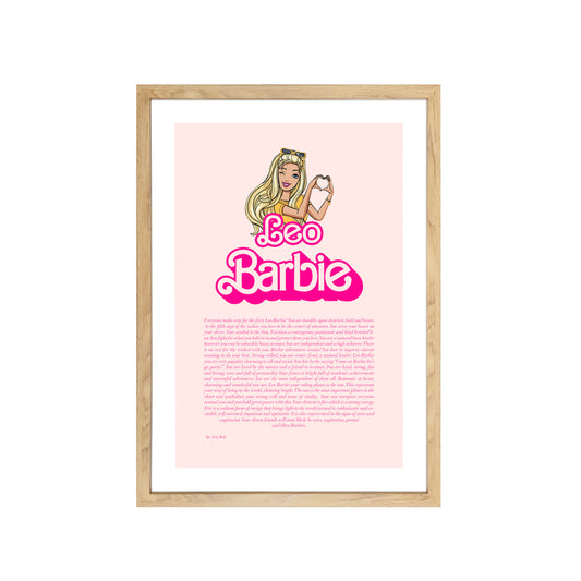 Leo Barbie Zodiac Art Print