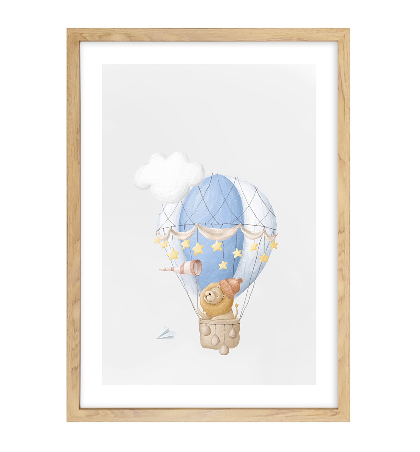 Hot Air Balloon Art Print | Mr Lion