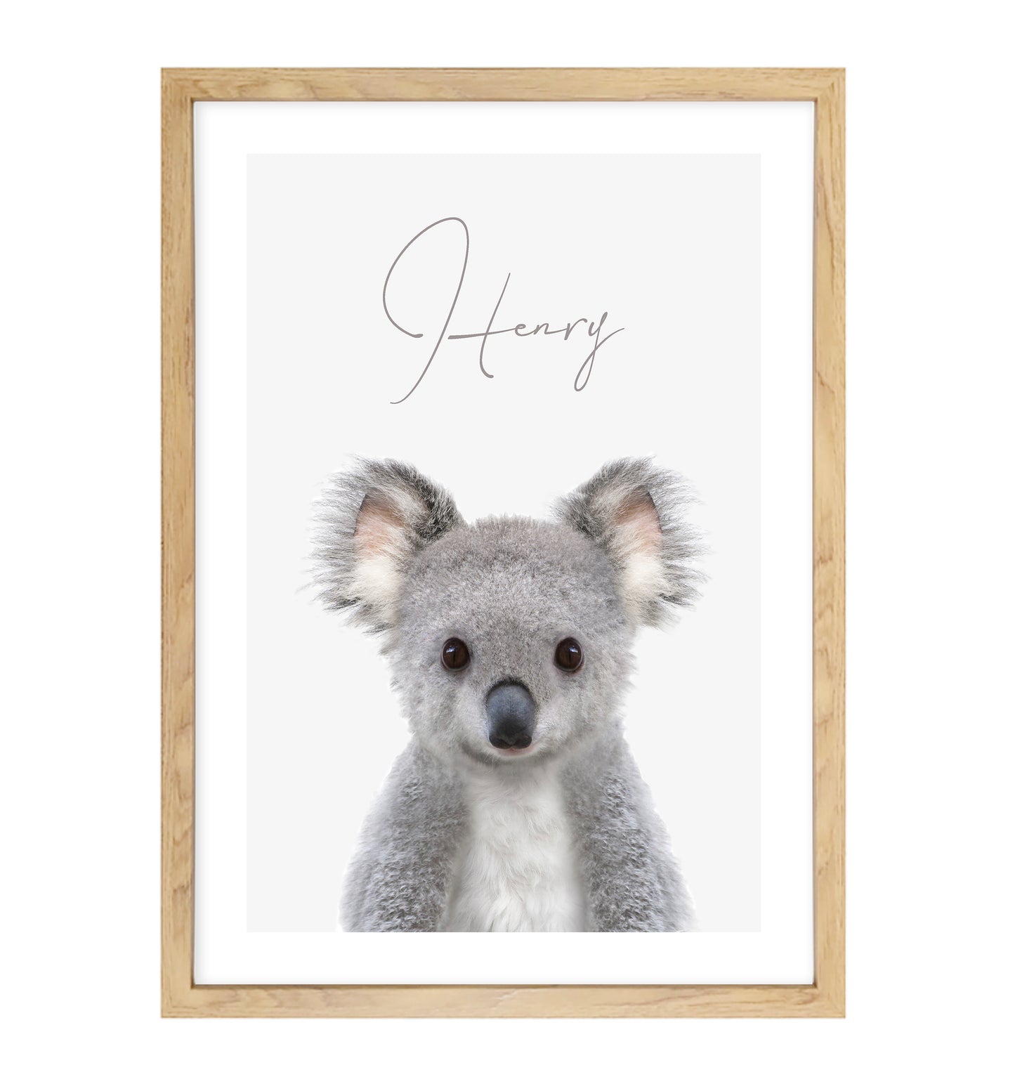 Australian Koala Personalised Art Print