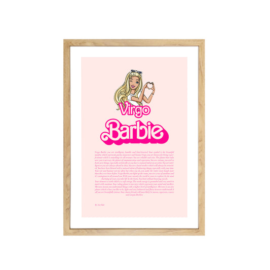 Virgo Barbie Zodiac Art Print