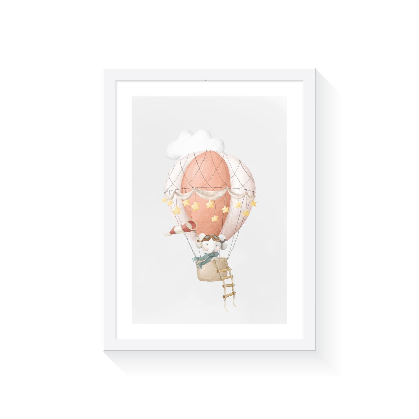 Hot Air Balloon Art Print | Mr Elephant