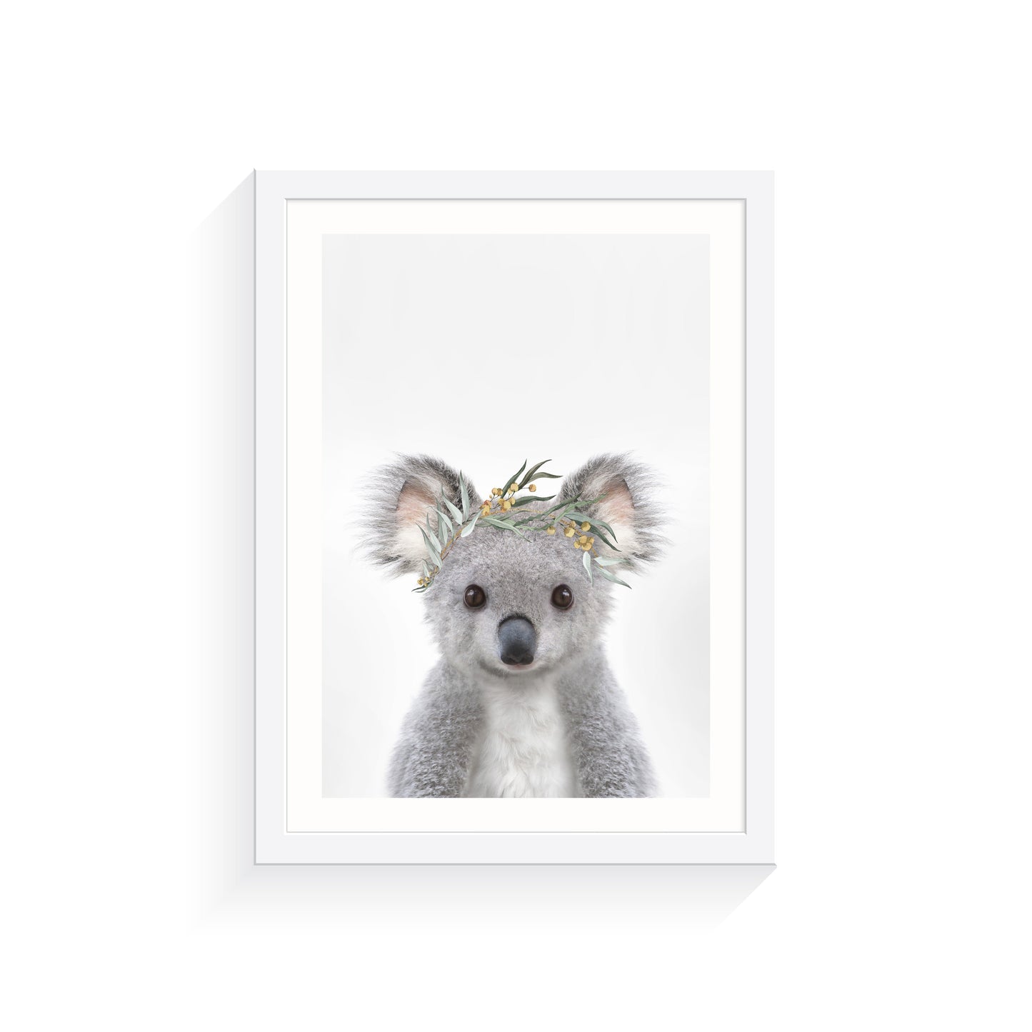 Koala with Eucalyptus Crown A3 Print Only