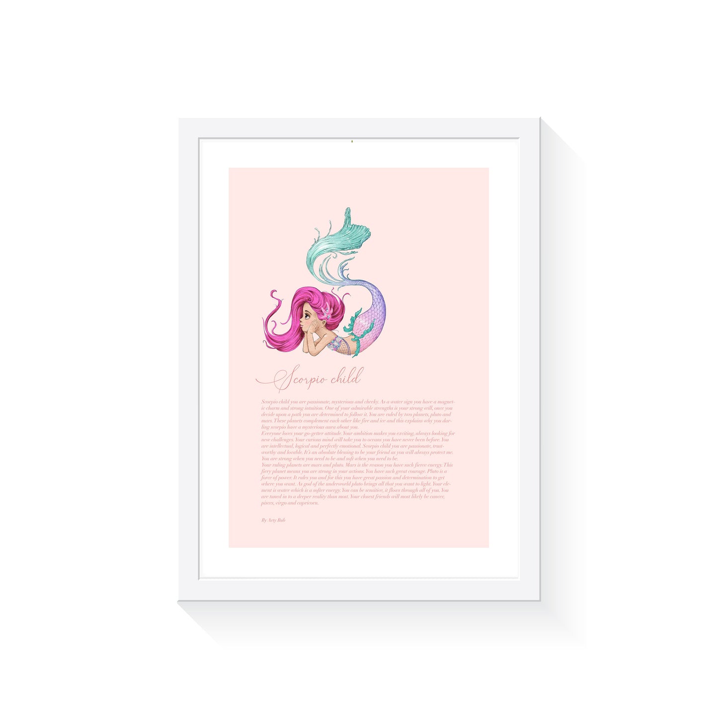 Scorpio Mermaid A3 Print Only