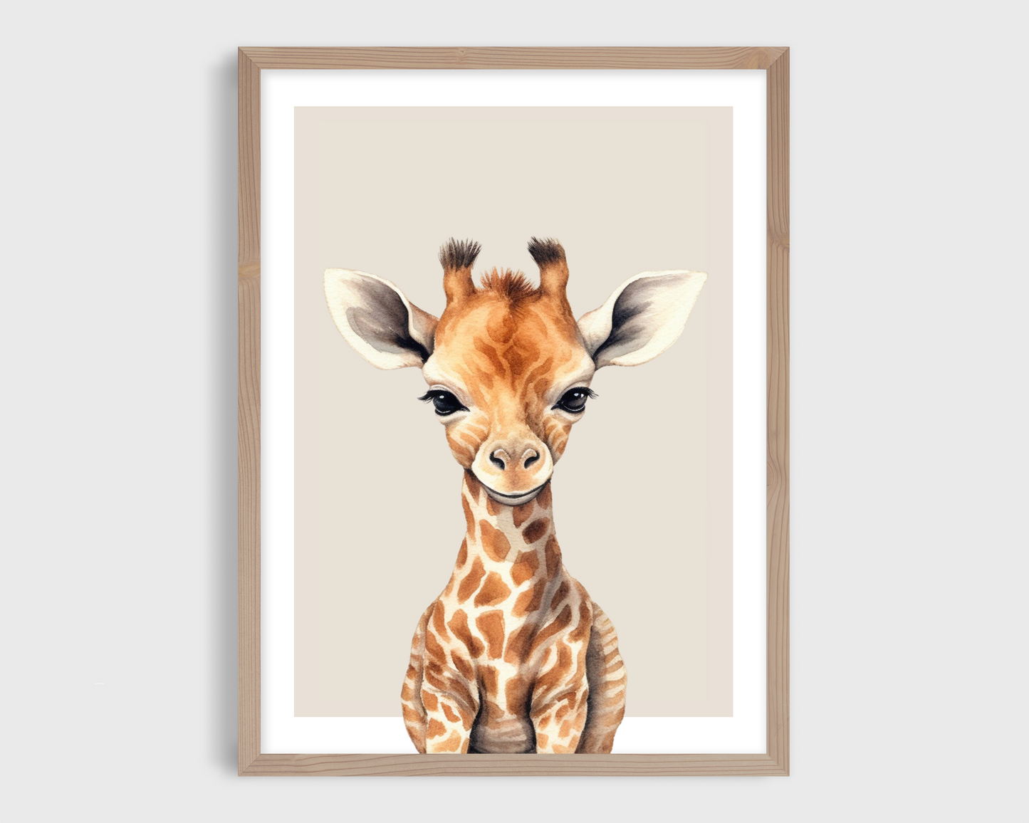 Safari Animal Nursery Wall Art – Set of 3 Prints