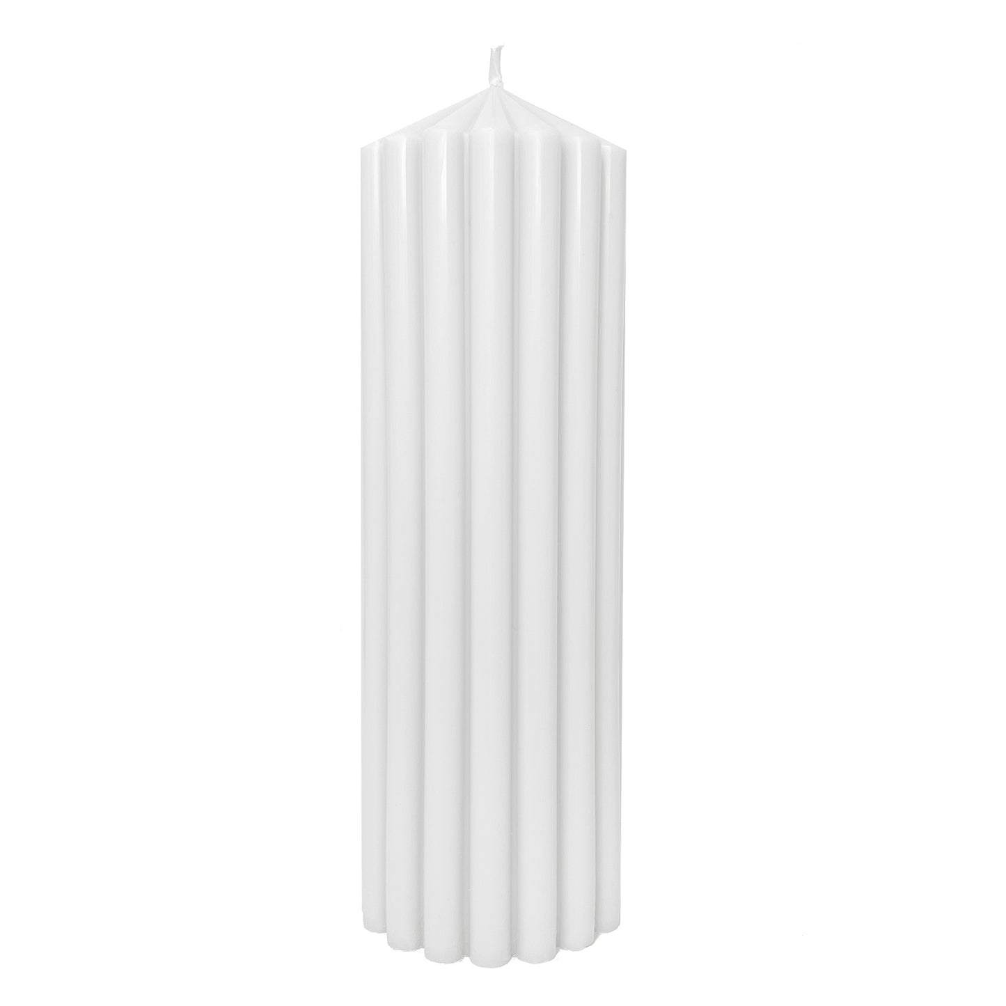 XL Ribbed Pillar Candle
