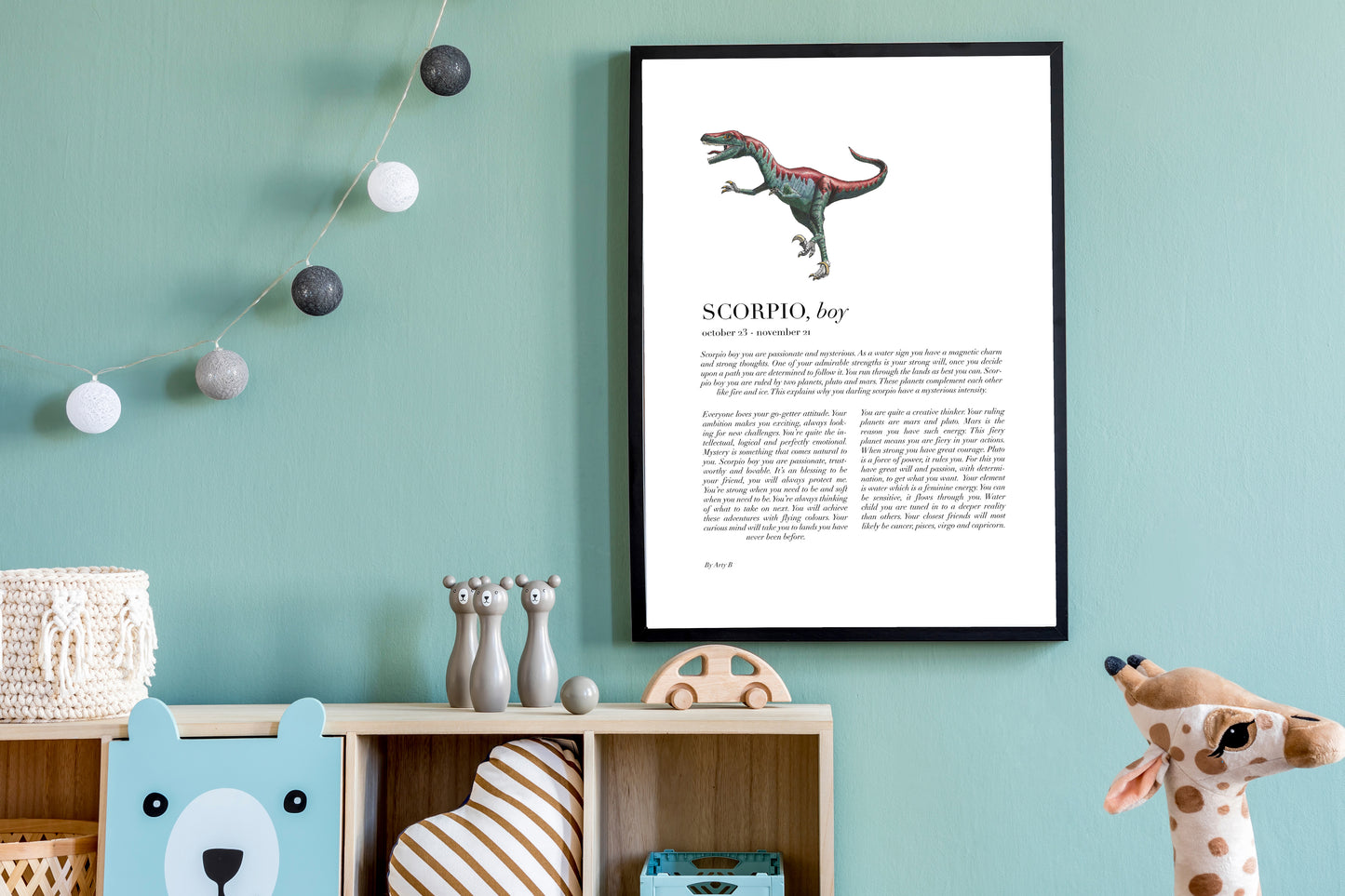 SCORPIO Child Dinosaur Velociraptor