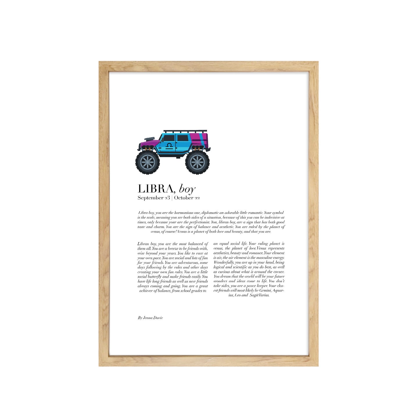 ZODIAC CHILD PRINT