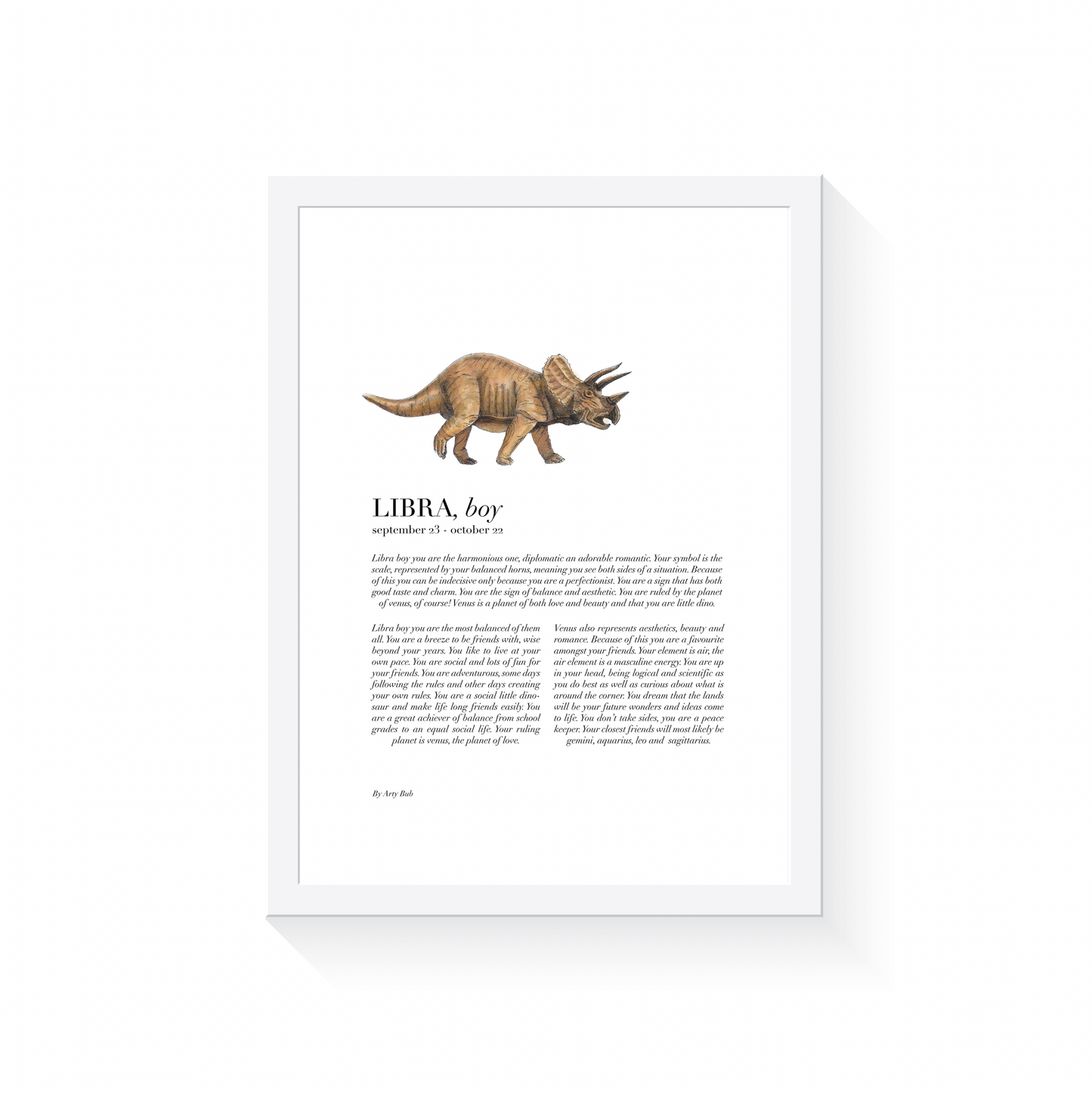 LIBRA Child Dinosaur Triceratops