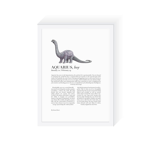 AQUARIUS Child Dinosaur Brachiosaurus A3 Print only