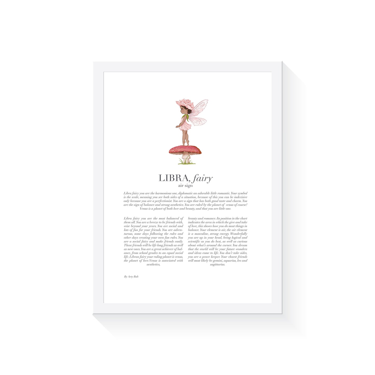 LIBRA, Child Pink A3 Print Only