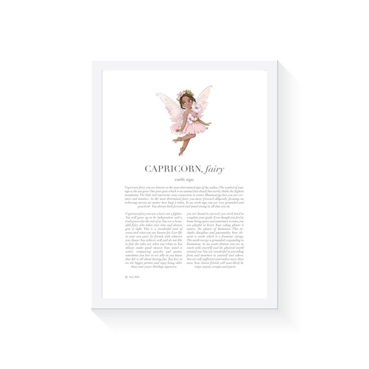 CAPRICORN, Child Pink A3 Print Only (Brunette)